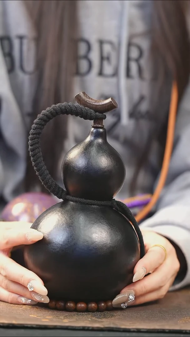 【闪购商品】XJ177大漆酒葫芦不包手串及旋转底座