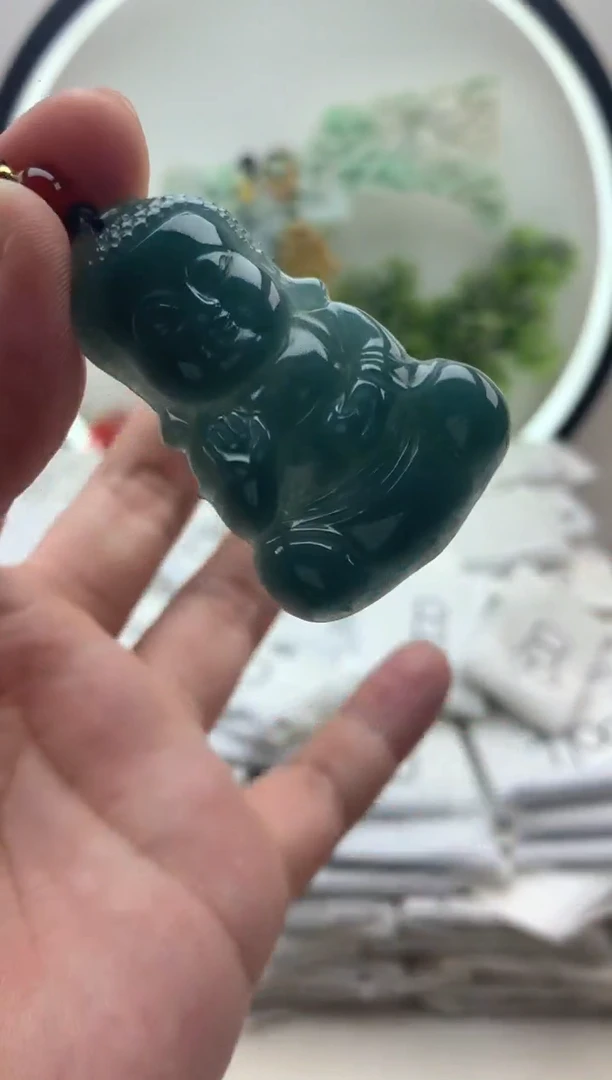 颈饰未镶嵌翡翠宝宝佛