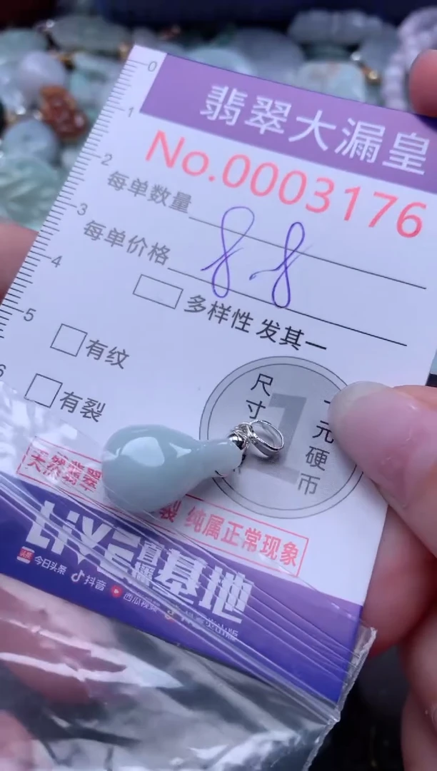 翡翠未镶嵌吊坠(不含链)3176