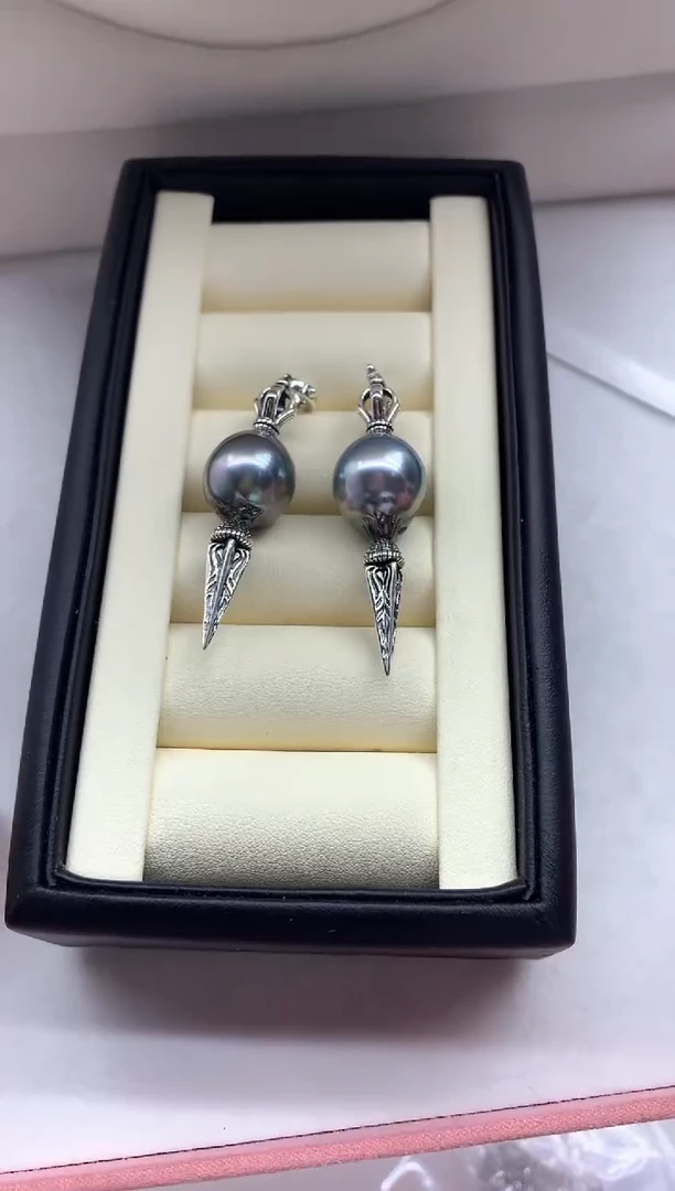 银S925镶嵌海水珍珠吊坠(不含链)多样性发其一