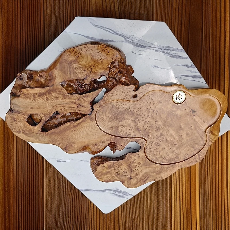 满榴满花香杉枯木榴湿泡茶盘  美观优雅且实用
