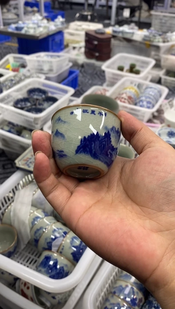 摆件陶景德陶瓷茶具容量约50