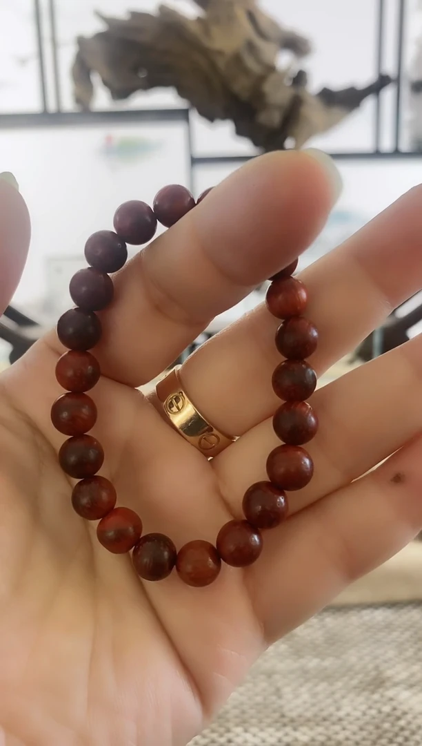 【闪购商品】铁木豆（红檀）无事牌巴西猫眼红檀8MM单圈