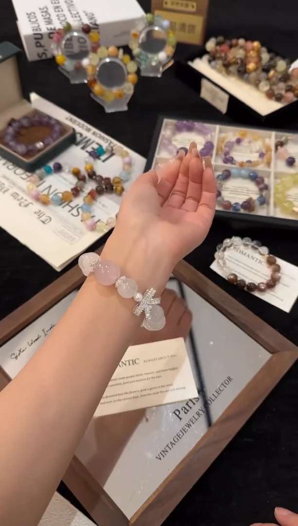 合金手链水晶白幽灵x1965