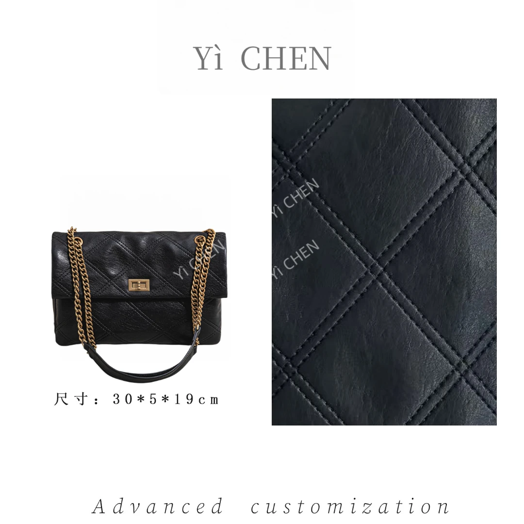 【Yì CHEN】SK-83162-黑色 简约时尚女士新款轻奢单肩斜跨包