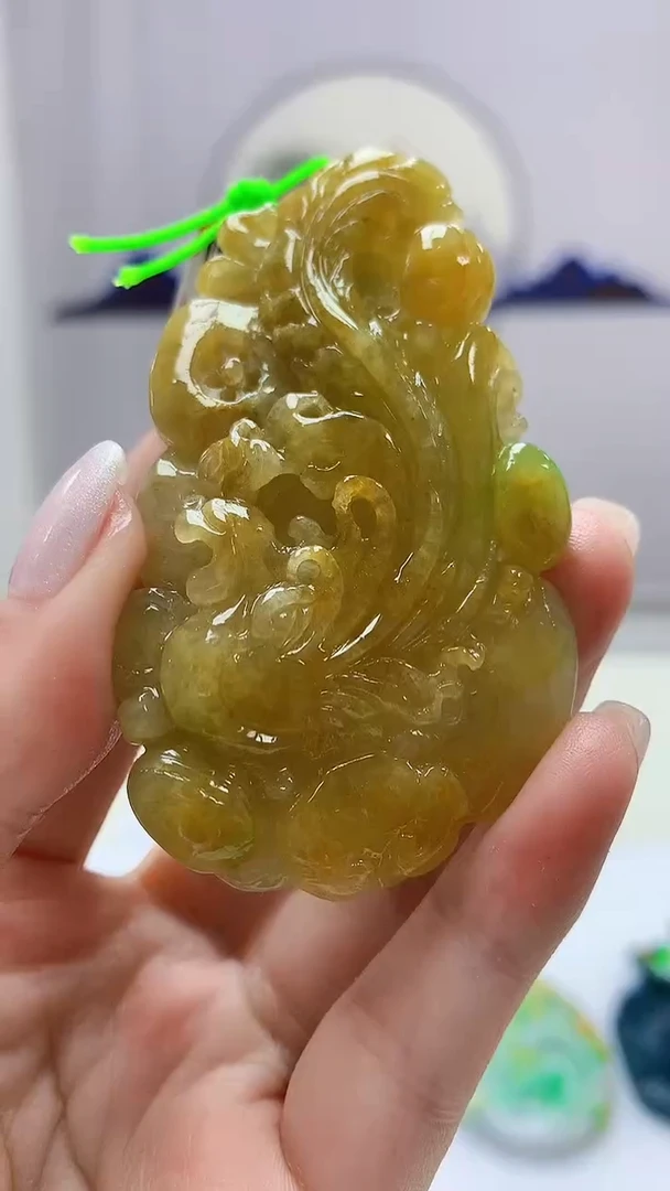 定制翡翠未镶嵌5124ms-毛货184凤凰