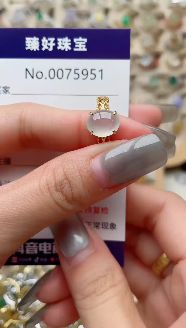 【闪购商品】翡翠戒指银S925镶嵌·