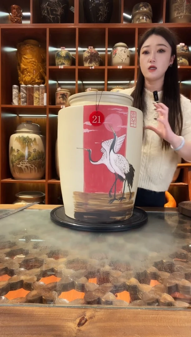 罐云南建水紫陶大号白泥缸@21