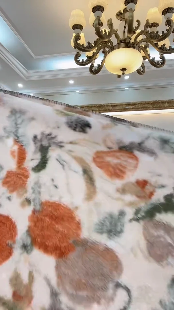 水貂毛130*180微瑕南瓜