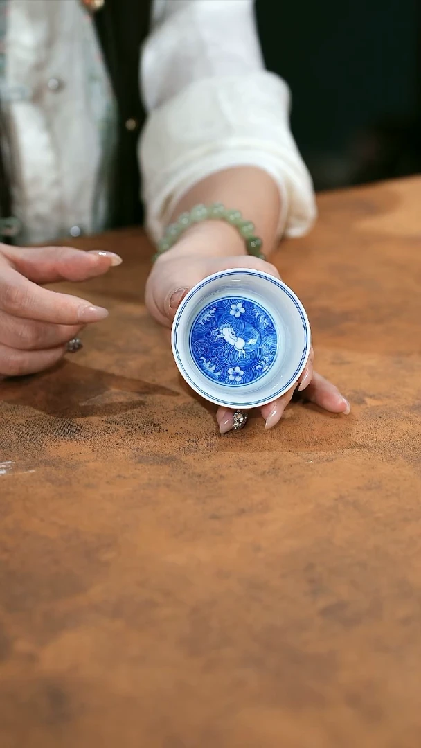 摆件瓷景德镇邮政专属链接@@@内绘海马