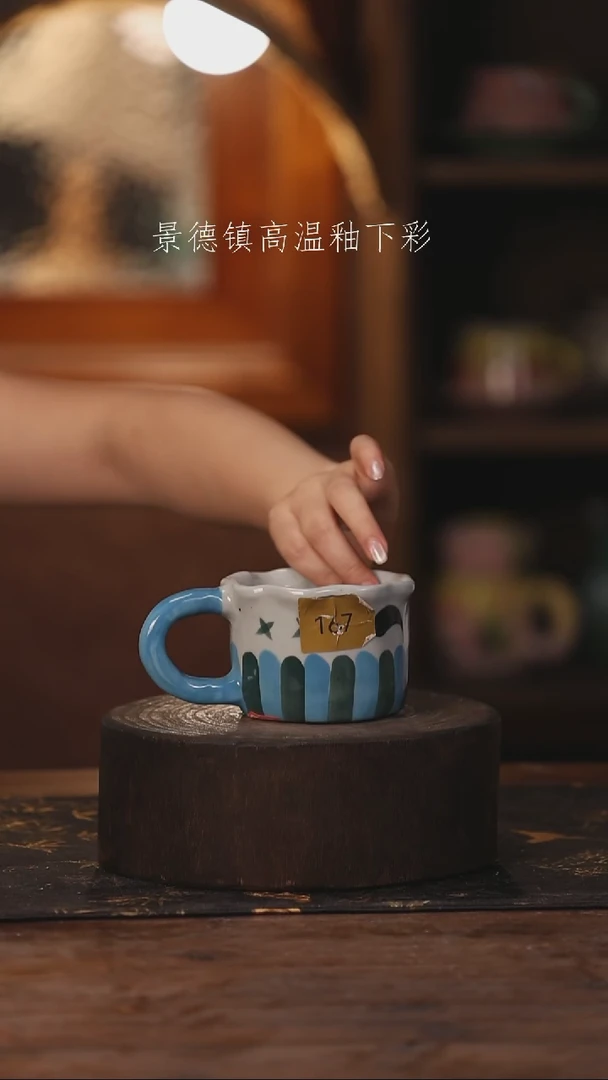 陶瓷景德镇高温釉下手绘陶瓷167