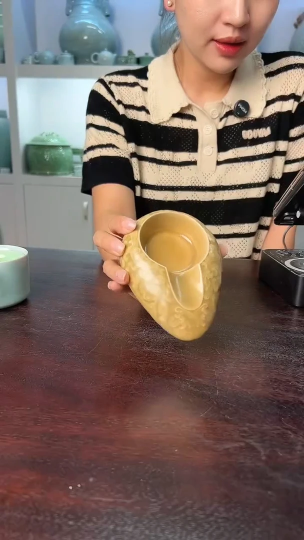 龙泉云间青瓷小米茶器