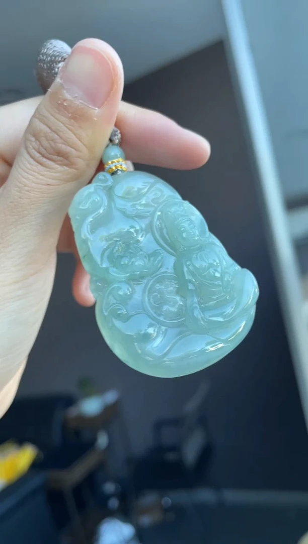 吊坠(不含链)未镶嵌翡翠天然缅甸A货翡翠