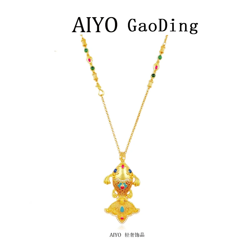 铜合金合成锆石项链  【AIYO】 轻奢时尚气质项链A