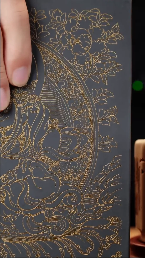 紫砂茶盘宜兴紫砂原矿石黄手工刻绘黄财神壶承茶盘