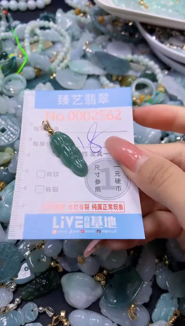 翡翠未镶嵌吊坠(不含链)2562