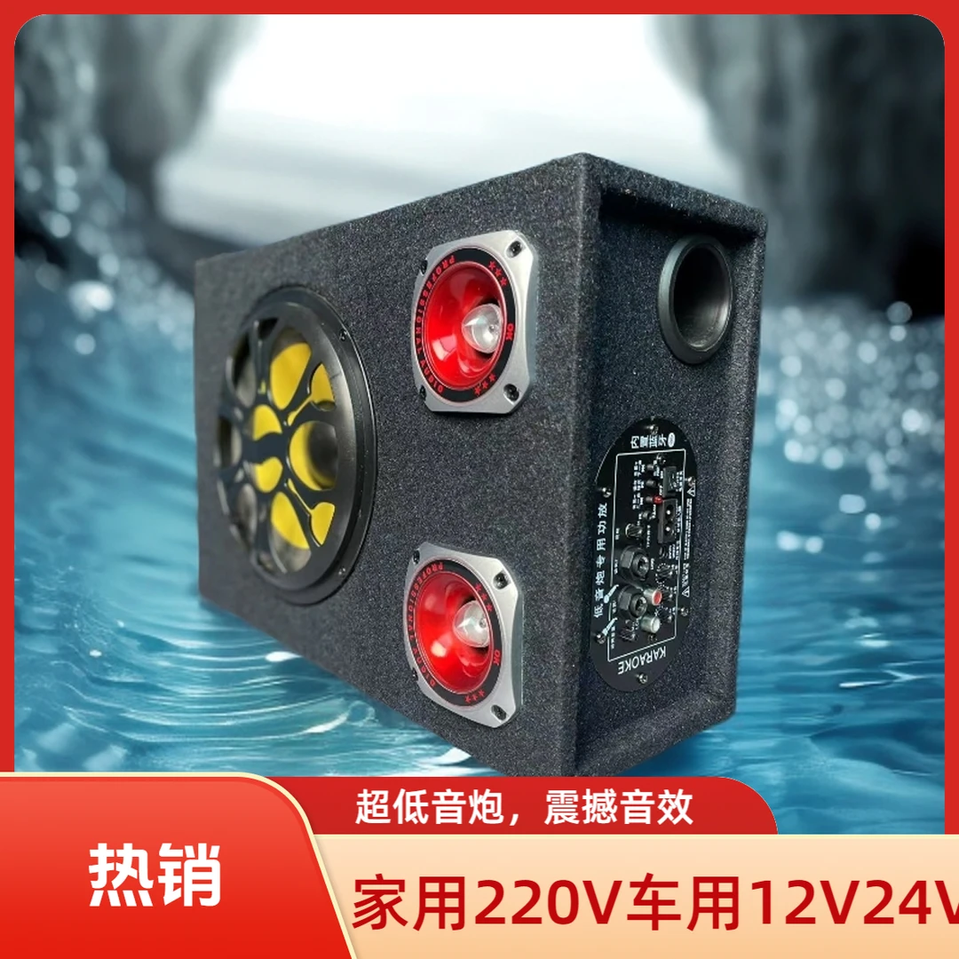 黄鹂鸟10寸小车12V货车24V家用220V有源大功率超重低音炮蓝牙音响
