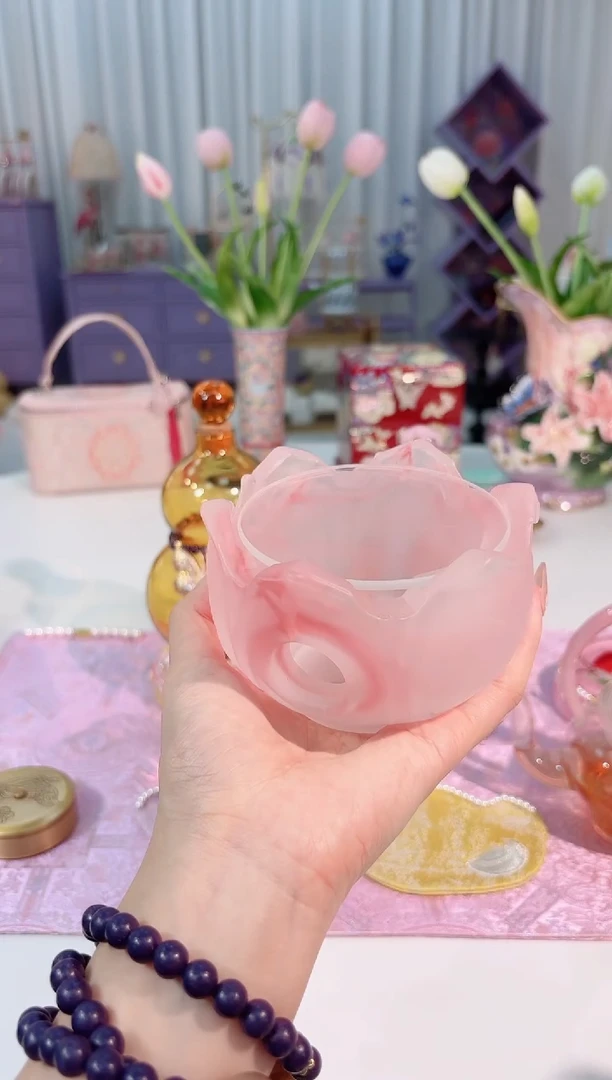 莲花温茶炉粉色 如图