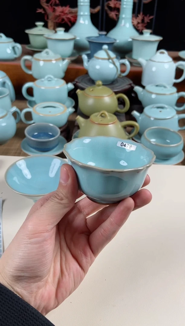 【闪购商品】其他479号原泥胎土质齐全葵口杯