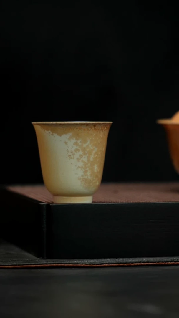 金丝楠木落灰闻香杯60ml主人杯