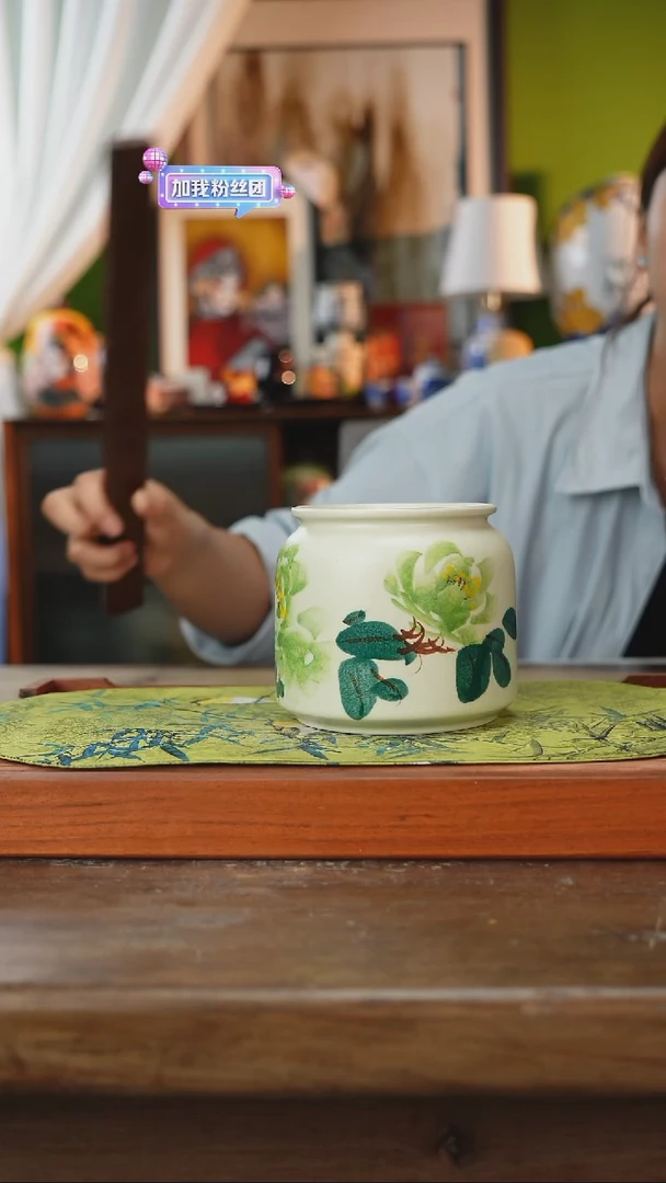 摆件景德镇釉下手绘陶瓷茶具，茶叶罐，咖啡杯