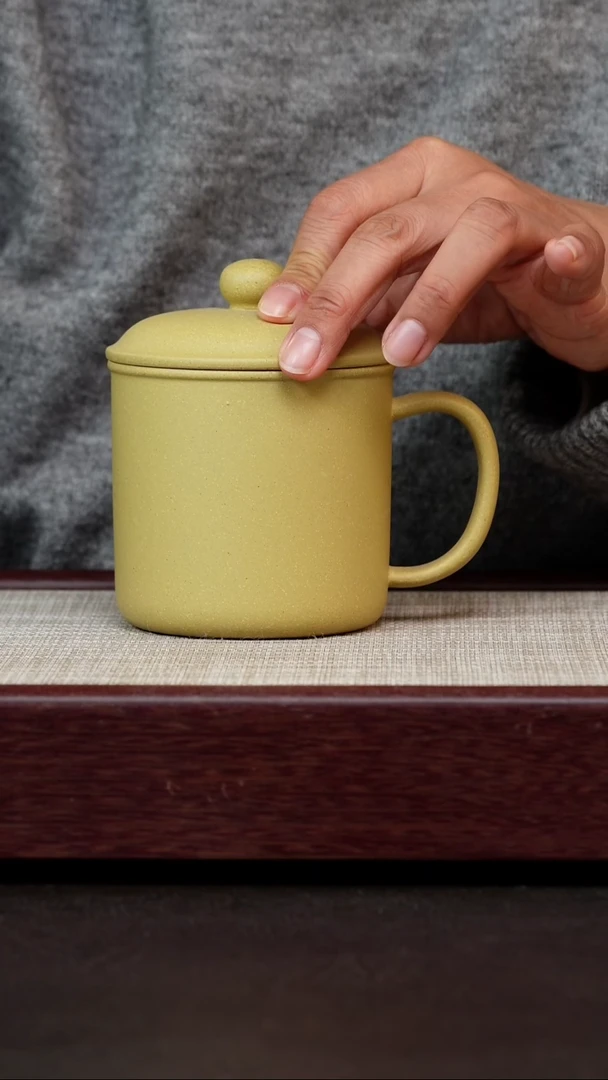 茶杯紫砂梨皮段泥鱼乐杯