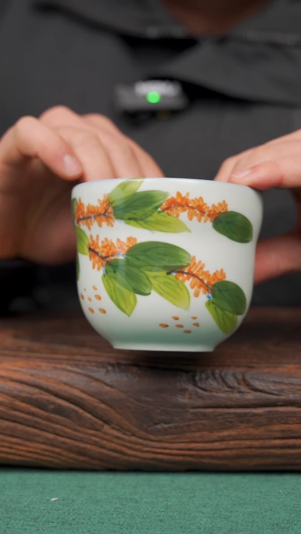 【闪购商品】瓷片88景德镇杯釉下手工手绘瓷器