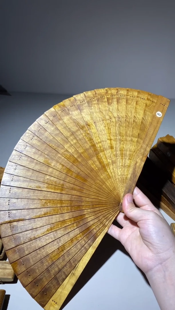 金丝楠21cm金丝楠木小叶桢楠扇962