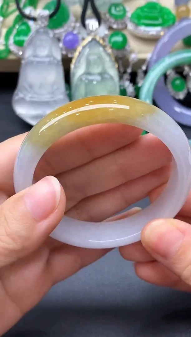 未镶嵌手镯翡翠447-中国好珍宝