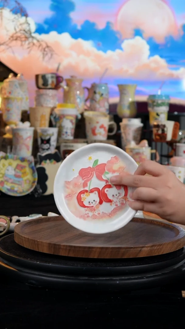 陶瓷便携款手工手绘景德镇陶瓷