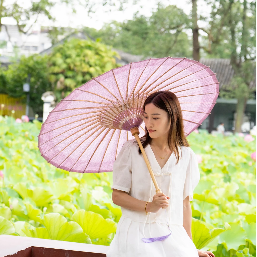 非遗许家油纸伞遮阳防雨汉服古风道具晴雨两用纯手工无味油纸伞