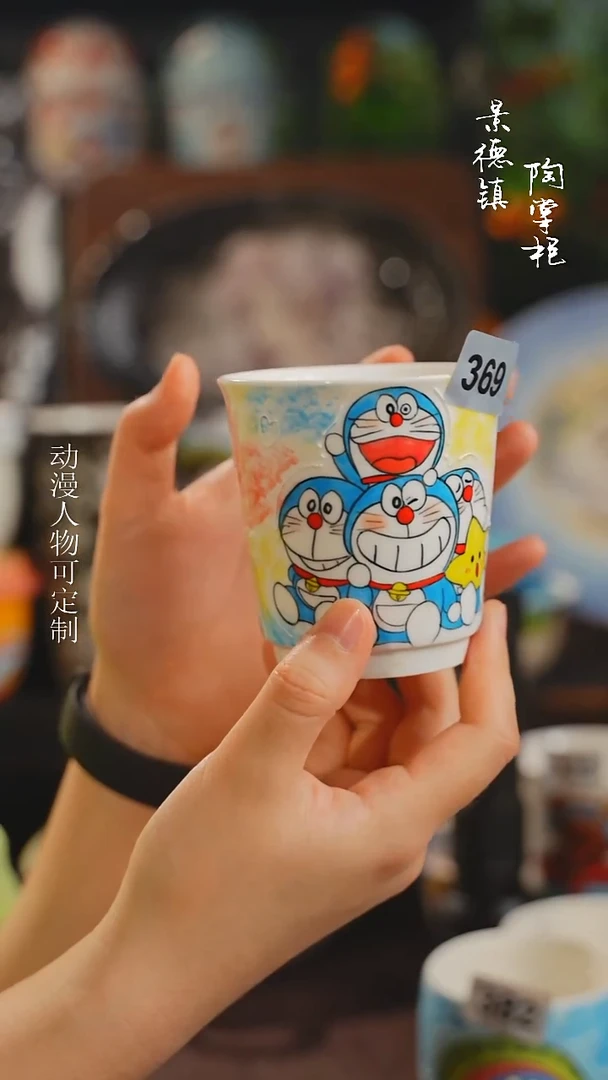 景德镇高温釉下彩纯手工手绘