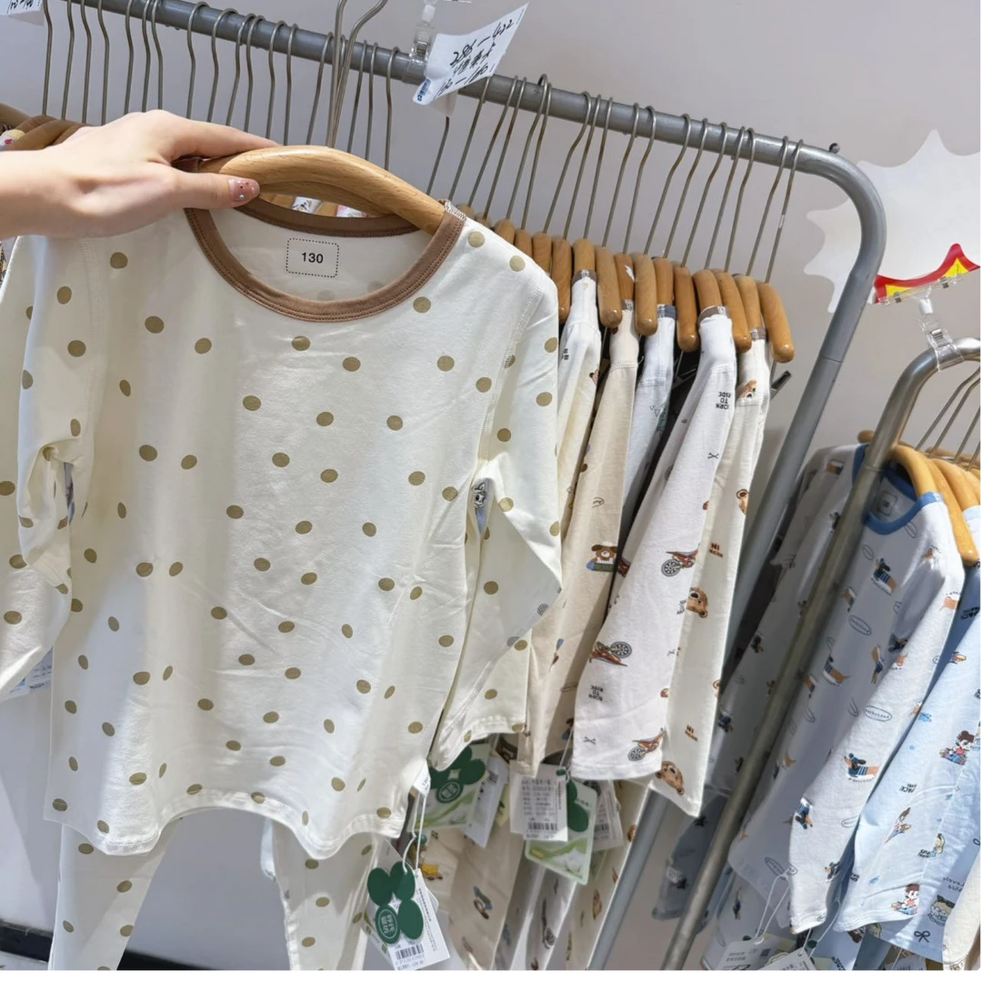 402秋冬款高端专场米色波点秋衣套（老林家居专场）