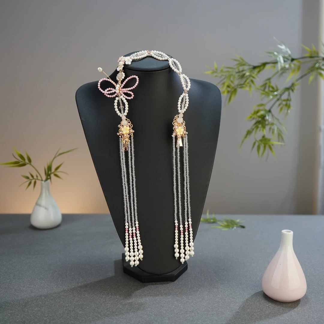 古悦倾城【紫芙发箍】汉服头饰日常款民国风超仙新中式古装发饰礼品