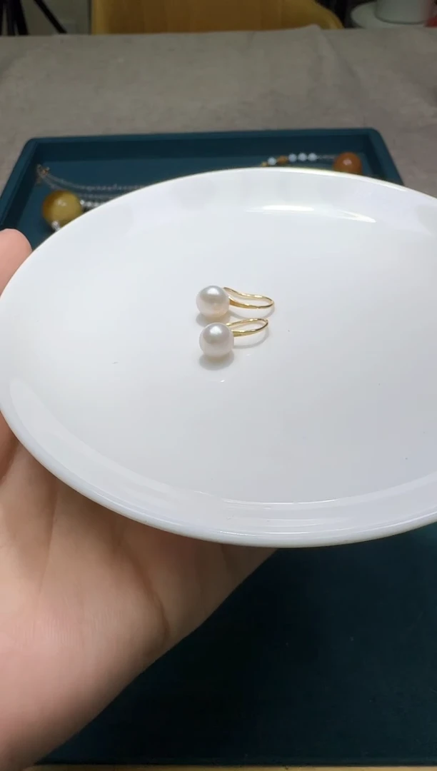 未镶嵌耳饰淡水珍珠多样性发一件537