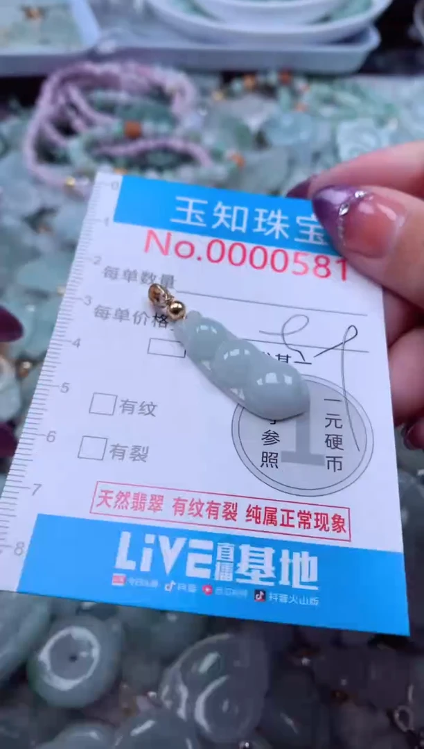 翡翠未镶嵌吊坠(不含链)581