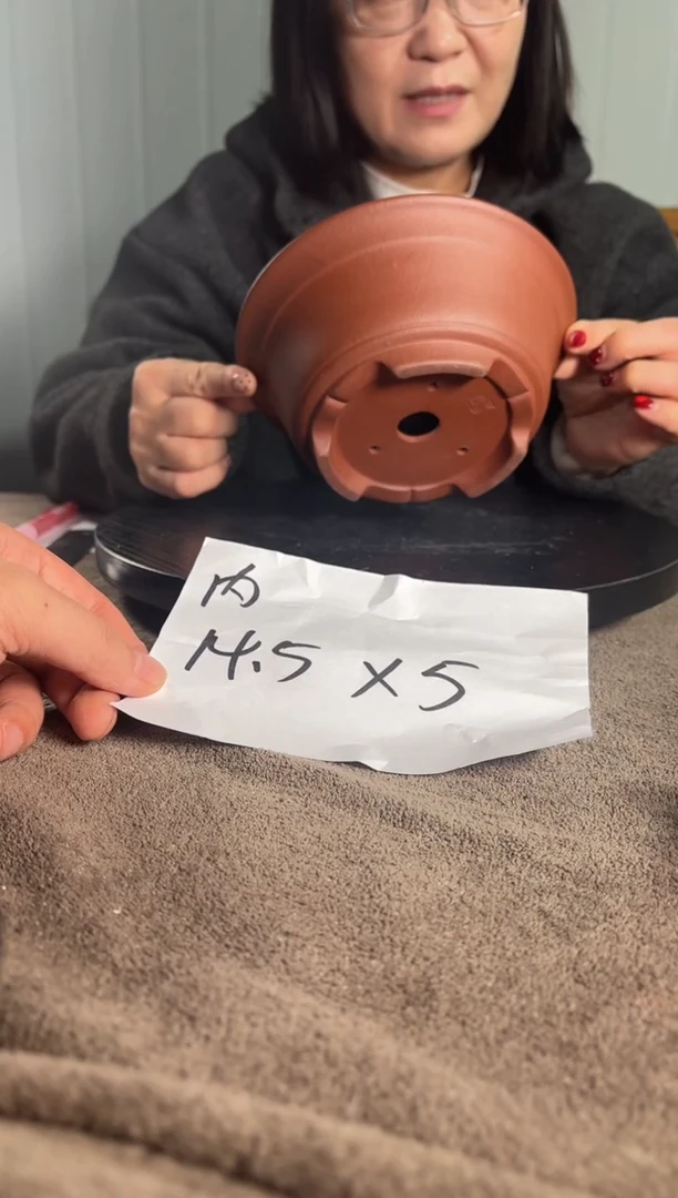 宜兴紫砂花盆小盆