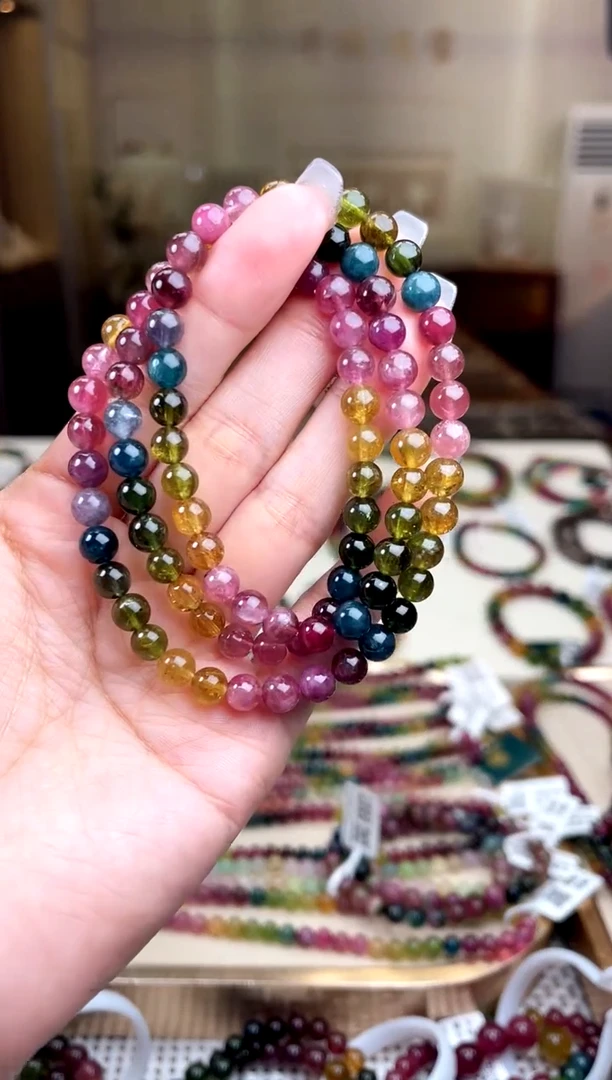 【闪购商品】碧玺/未镶嵌6mm+碧玺多圈多样性发货