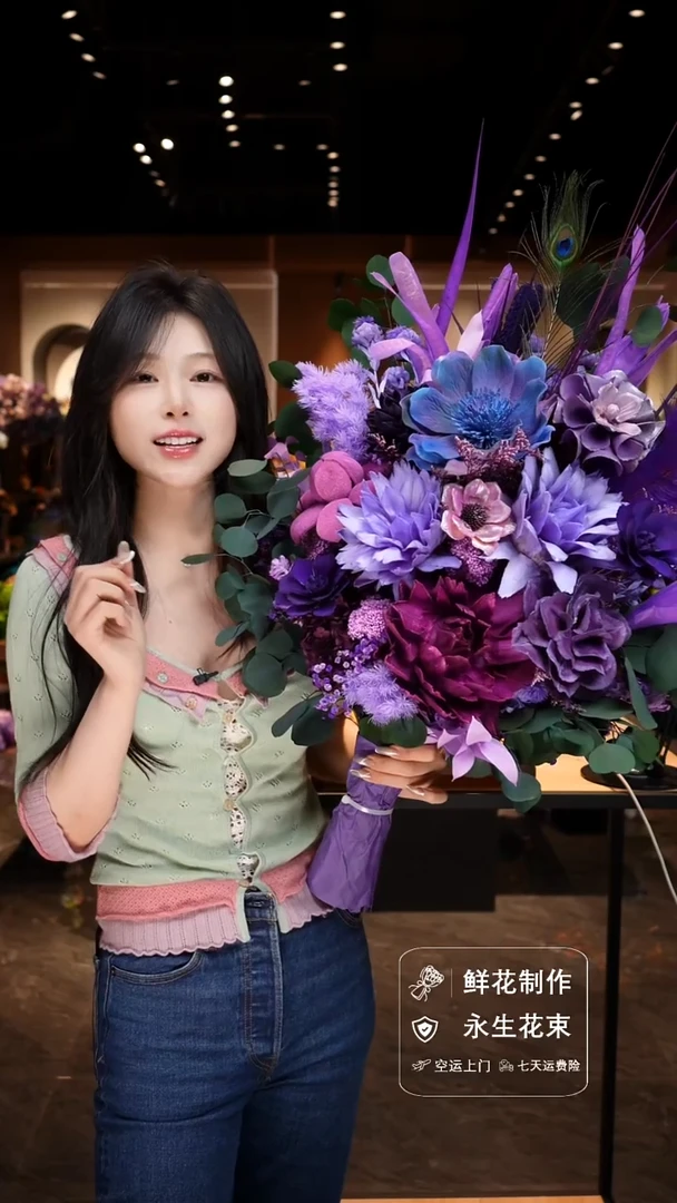 手工艺品琉璃手工花器花束空运包邮送货上门-以图片为准