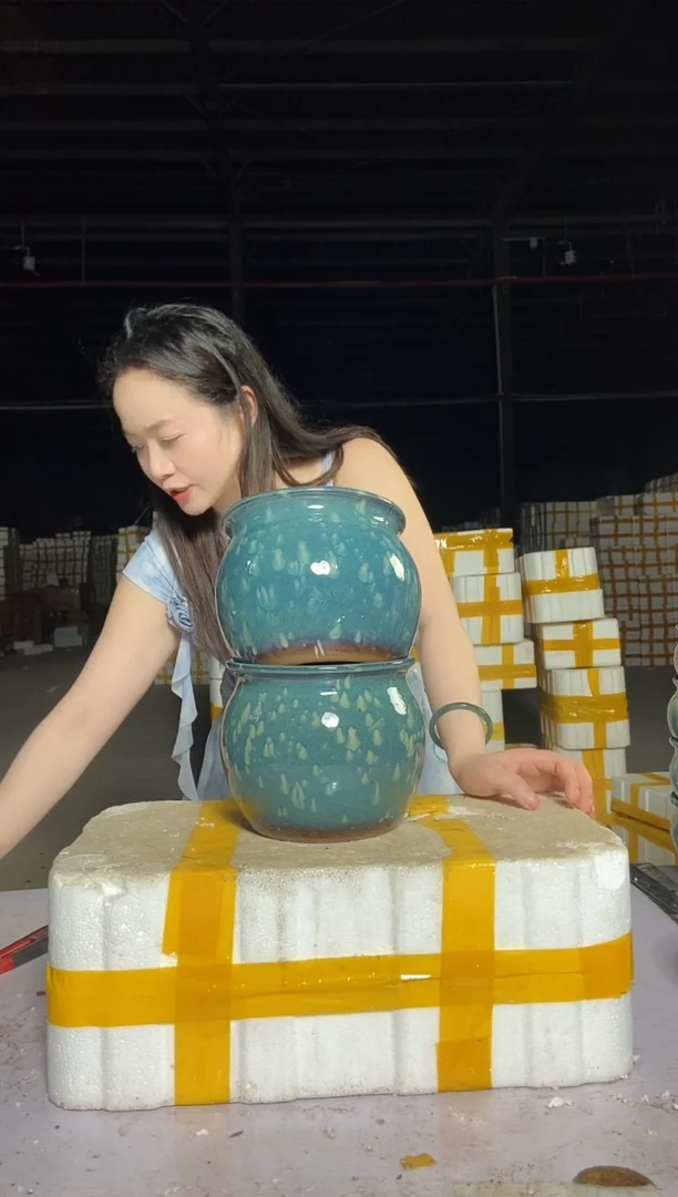 宜兴紫砂粗陶花盆18/16