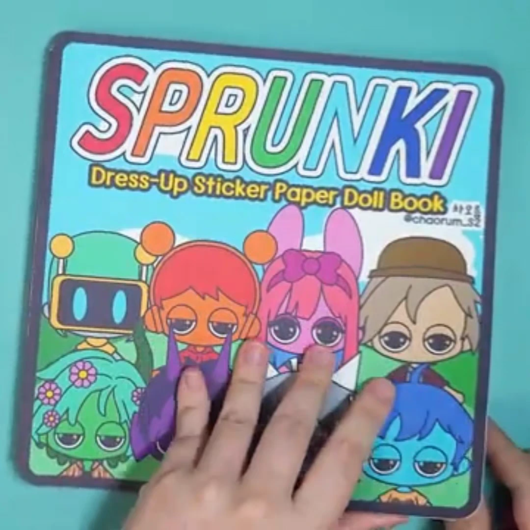 爆款新品节奏盒子安静书儿童趣味换装玩具手工DIY解压材料反复玩