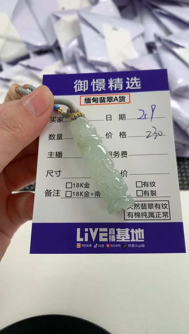 【闪购商品】翡翠颈饰未镶嵌6