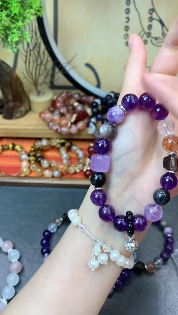 【闪购商品】紫晶手链未镶嵌1384手串
