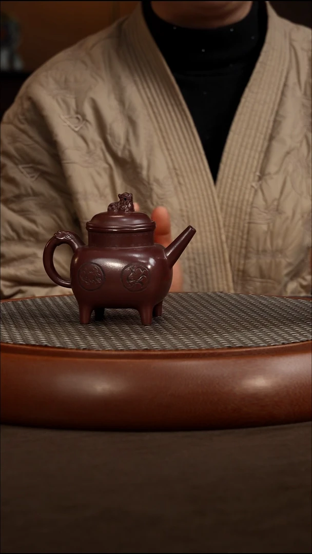 茶壶紫砂【P022】狮鼎 200c  BJZ