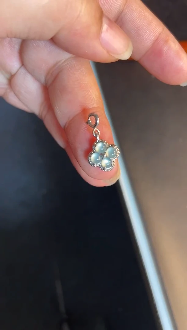 吊坠(不含链)银S925镶嵌翡翠1