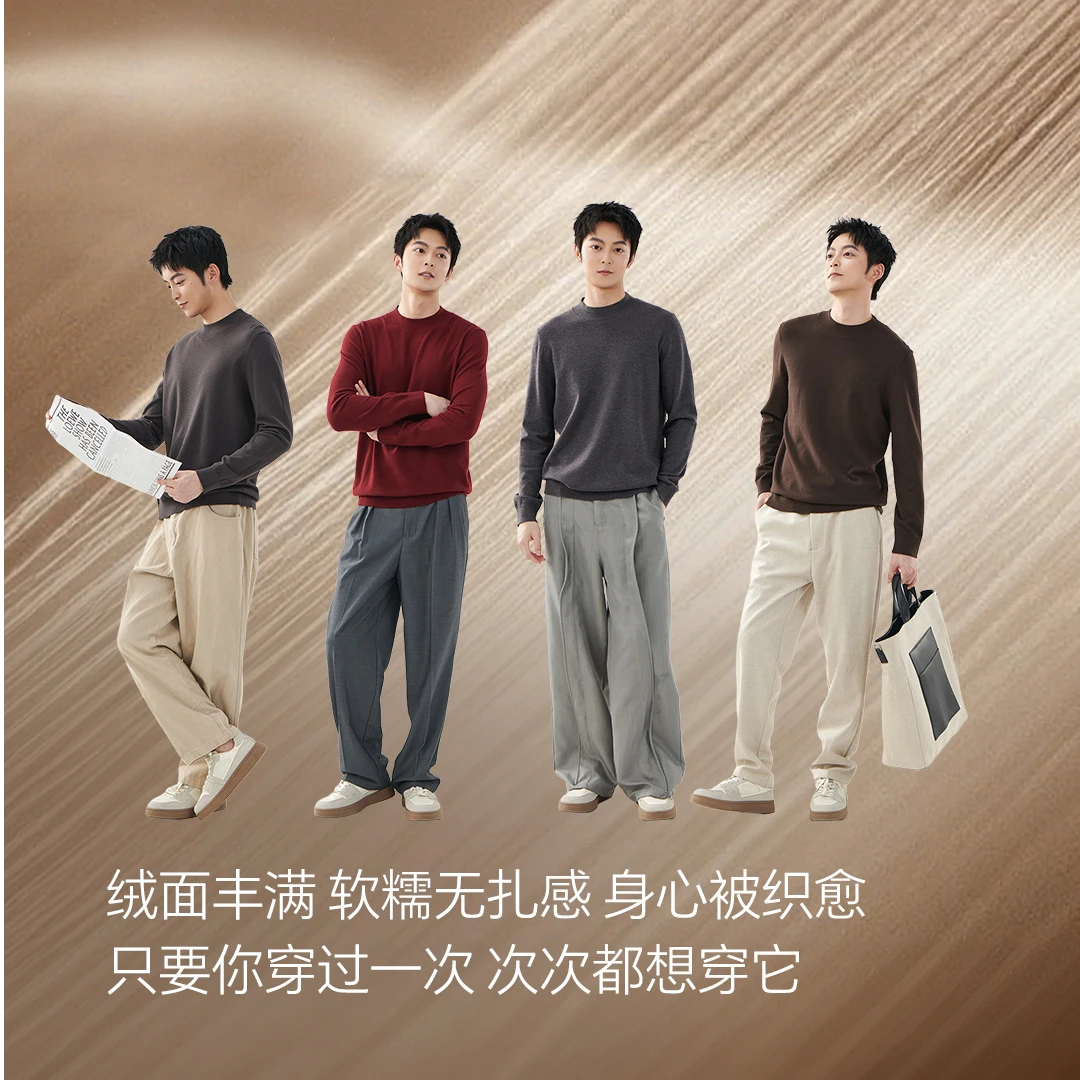 3美丽姐的男士羊毛蛋白羊毛衫毛衣202511