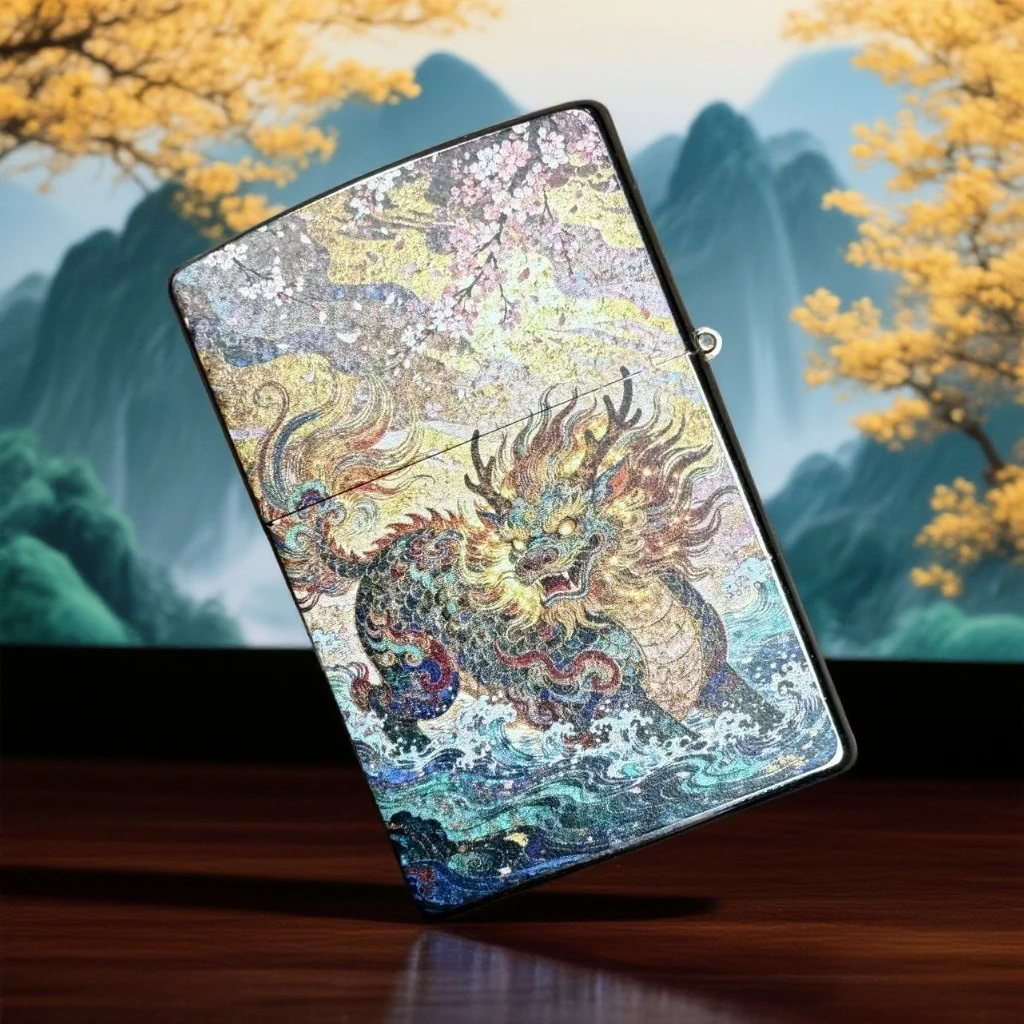 麒麟献瑞-防风打火机