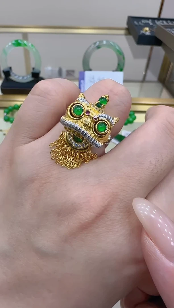 【闪购商品】翡翠戒指银S925镶嵌团购多样性发一件