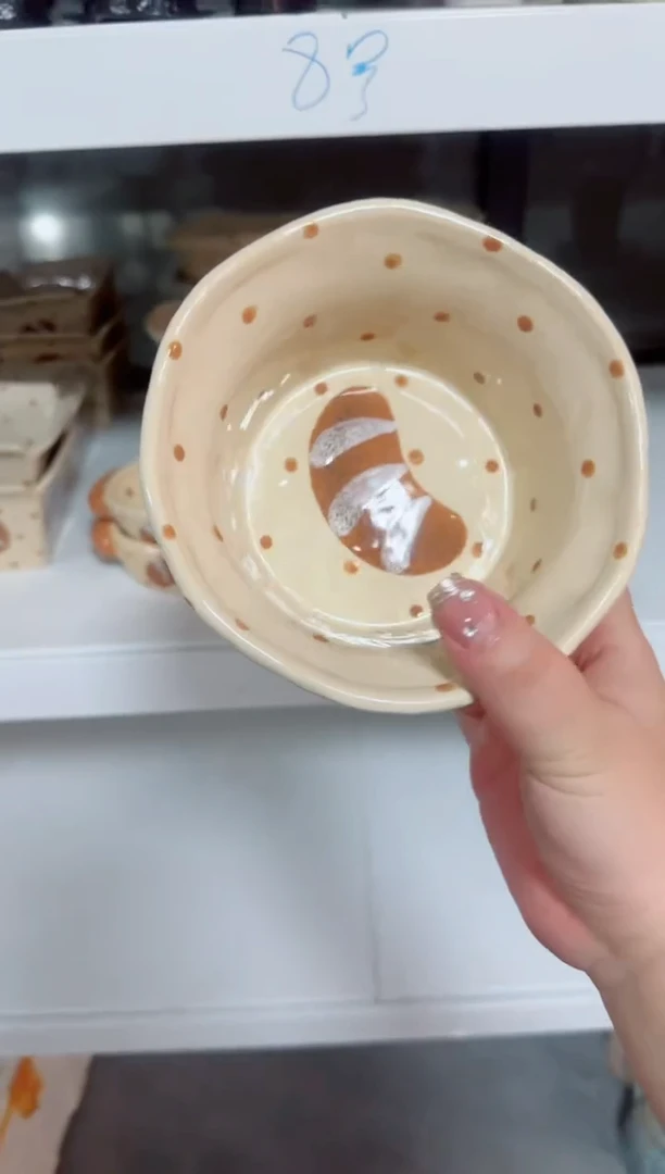 陶瓷面包果篮【十里高温釉下彩陶瓷】