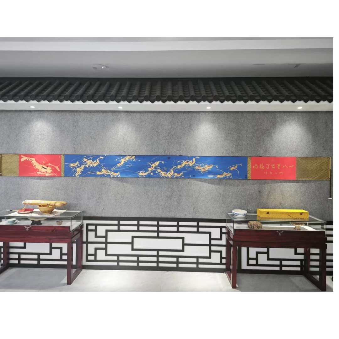 《二十八星宿送福图》蓝金五米长卷何江熊精品国画